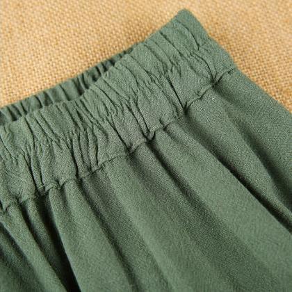 Women Plus Size Pants Summer Linen ..